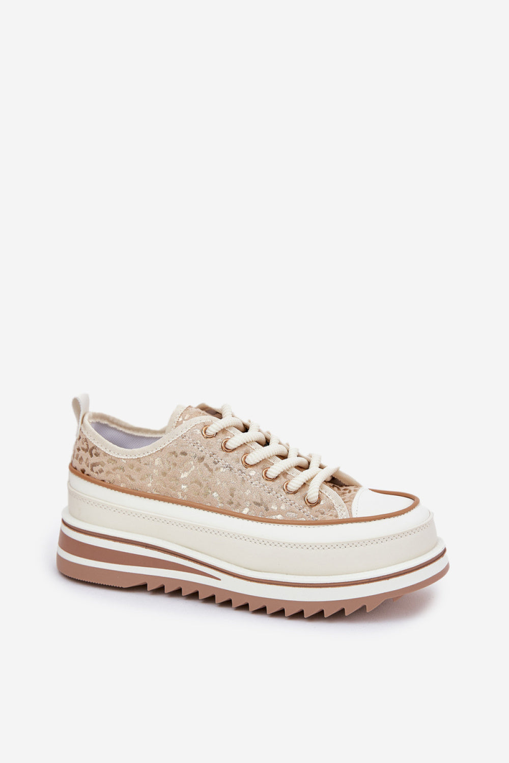 Step In Style Beige Platform Trainers - view 2