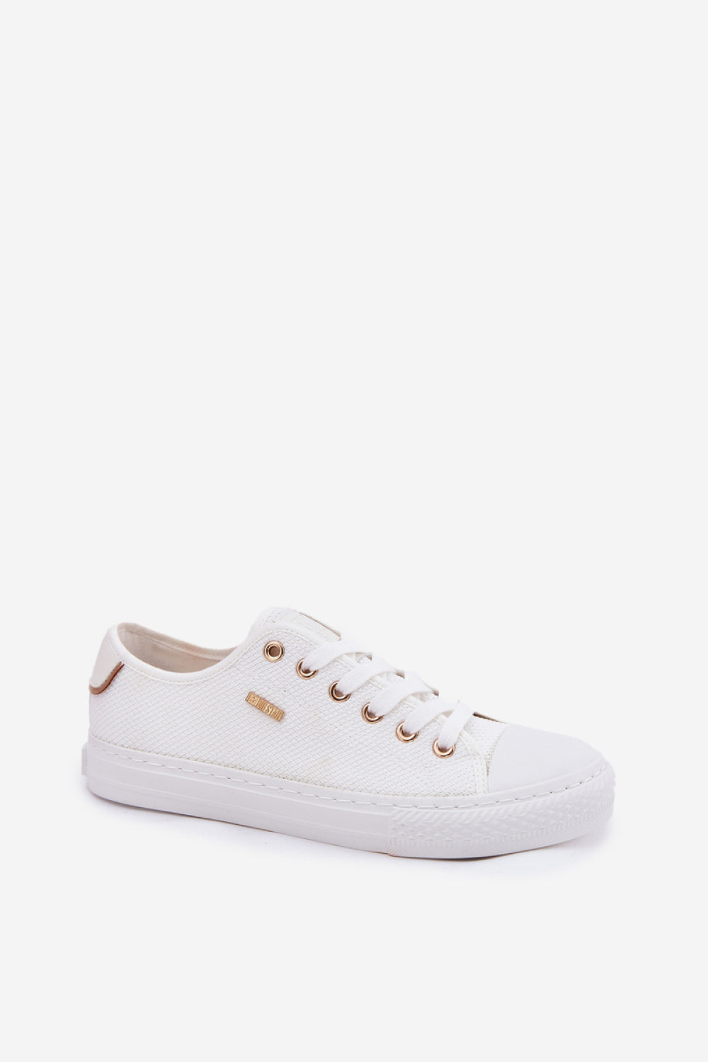 Step In Style White Trainers with Round Toe - view 2