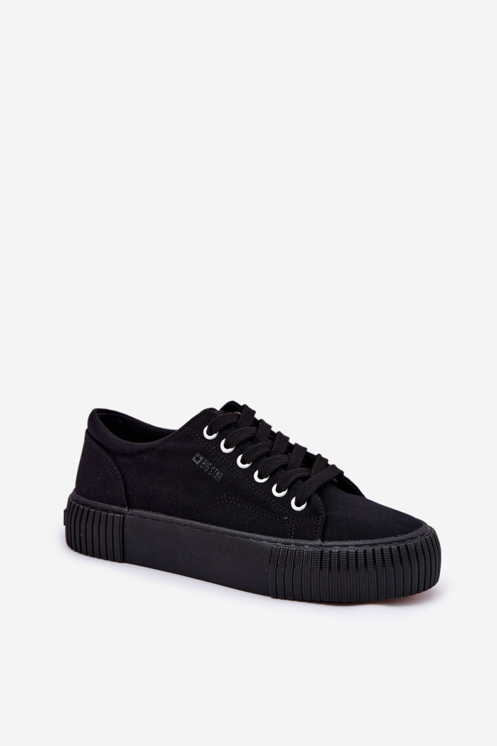 Step In Style Black Platform Trainers - view 2