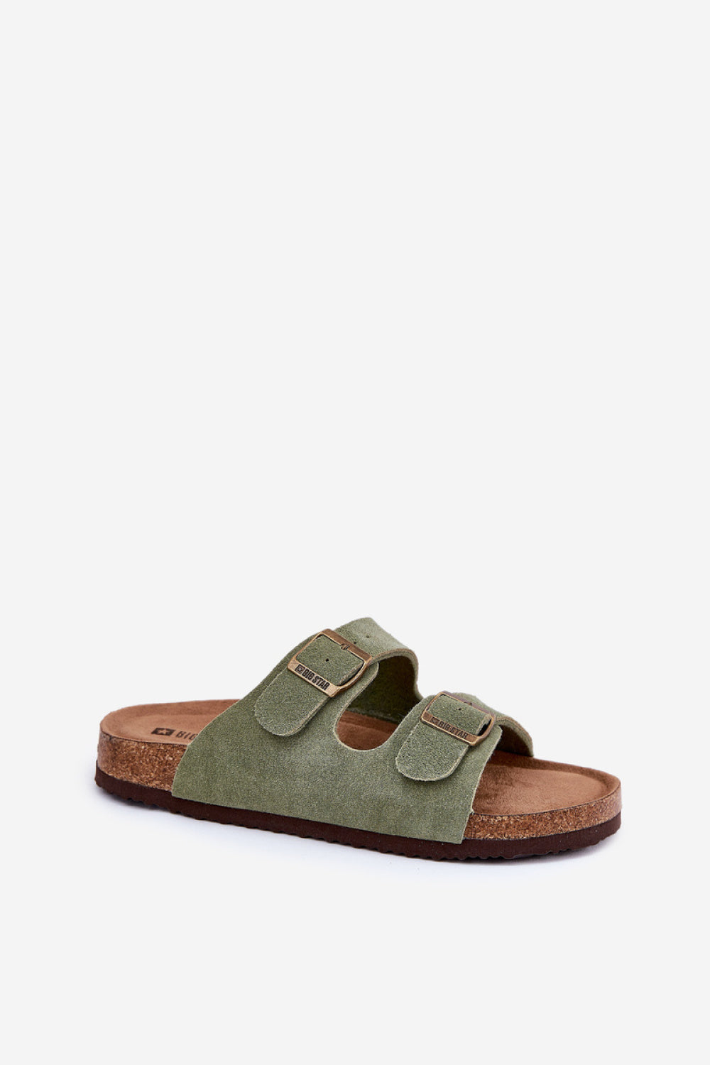 Step In Style Green Suede Platform Flip Flops - view 2