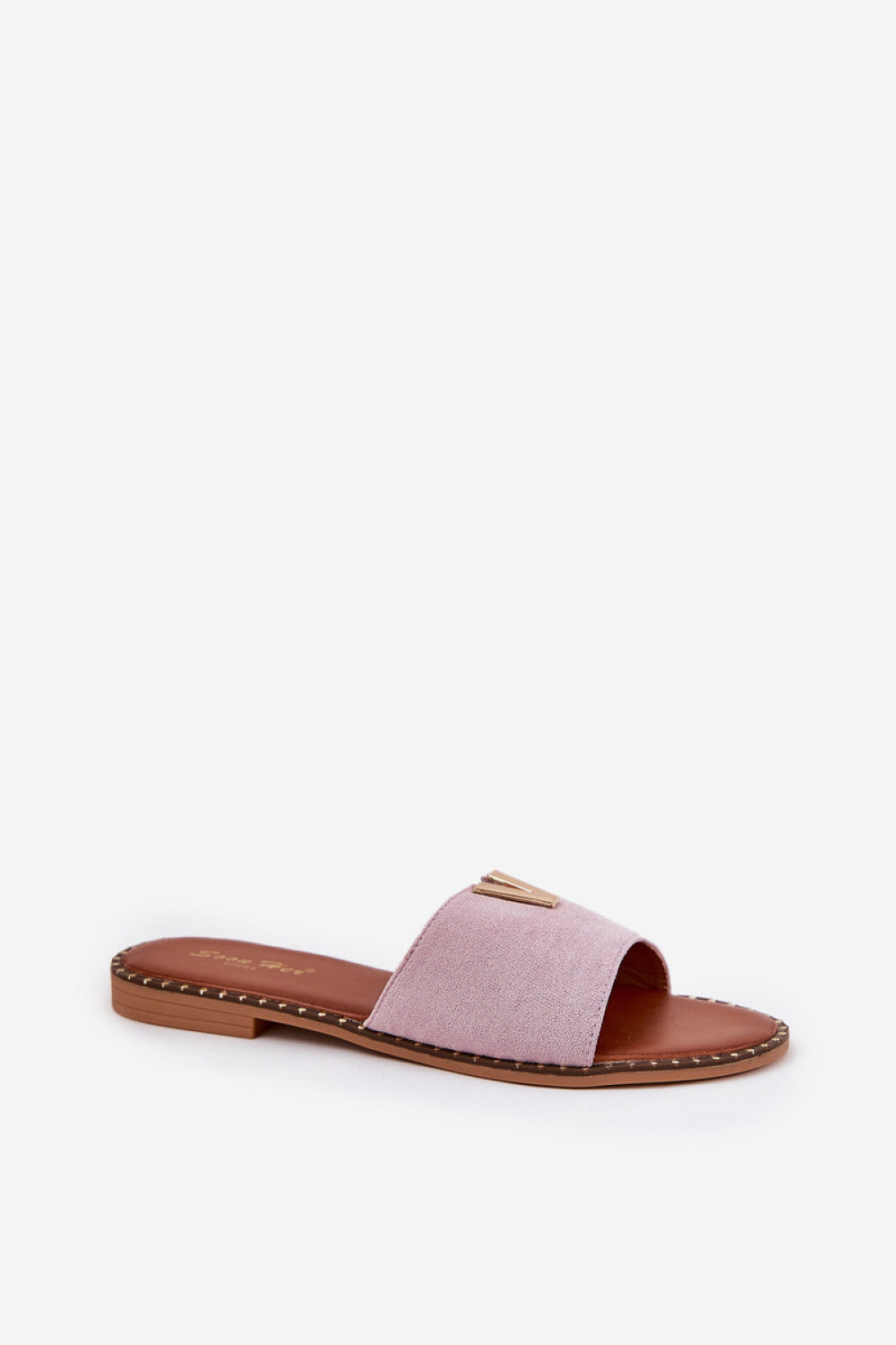Step In Style Saliena Violet Faux Suede Flip Flops - view 2