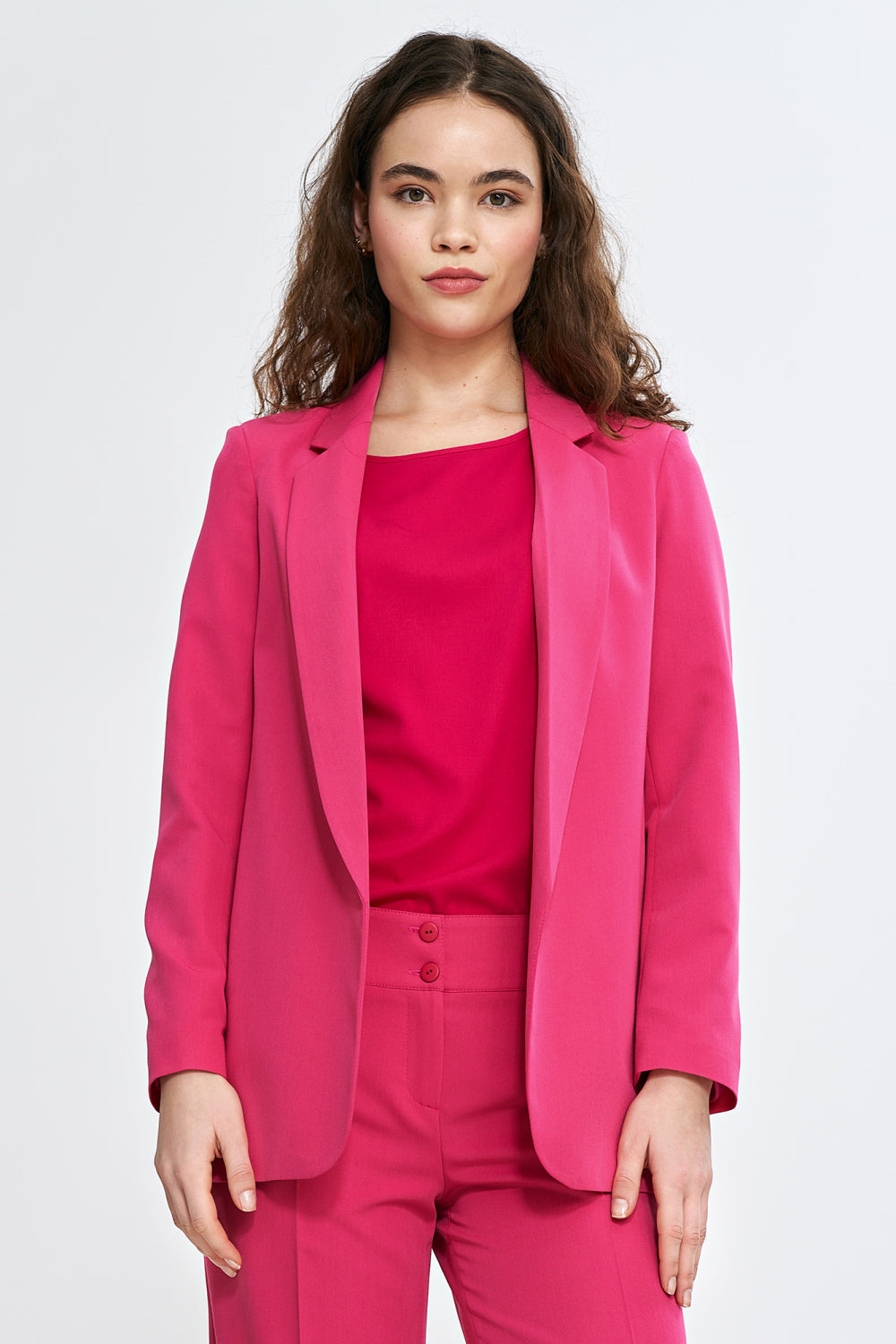 Nife Pink Long Sleeve Jacket - view 2