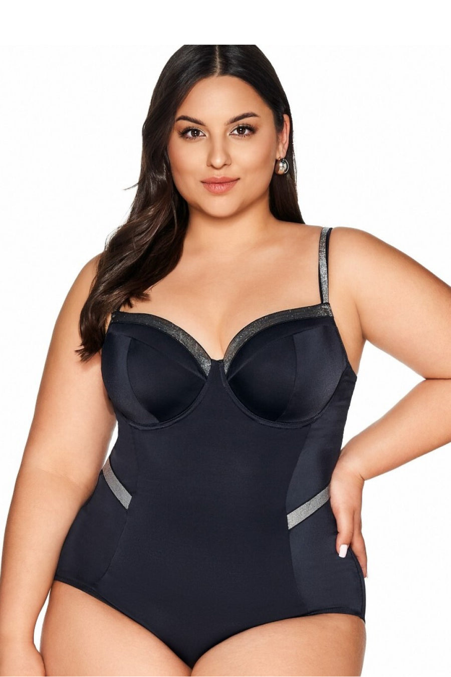 Ava Black Padded Swimsuit