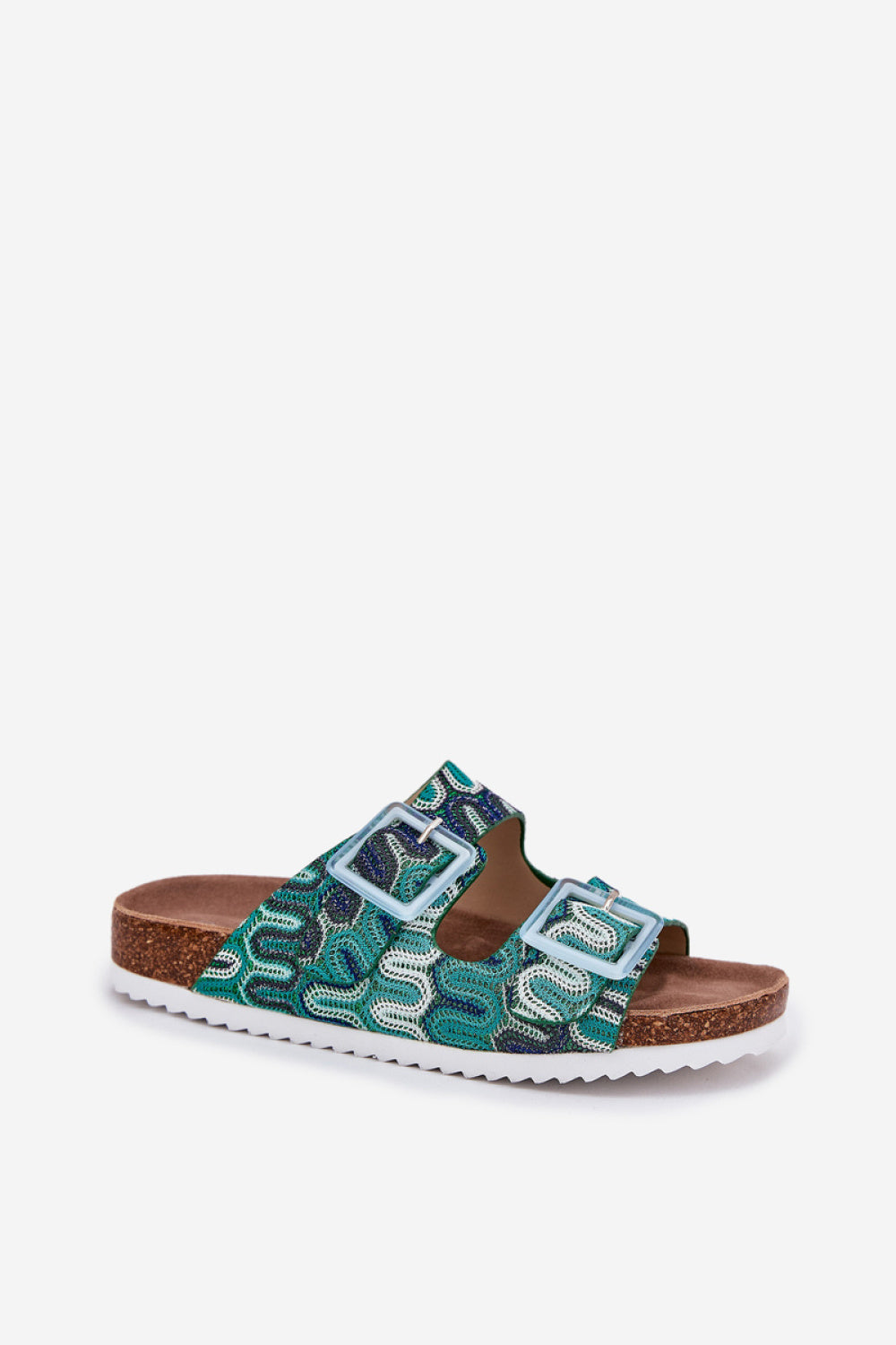 Step In Style Green Sequin Platform Flip Flops - view 2