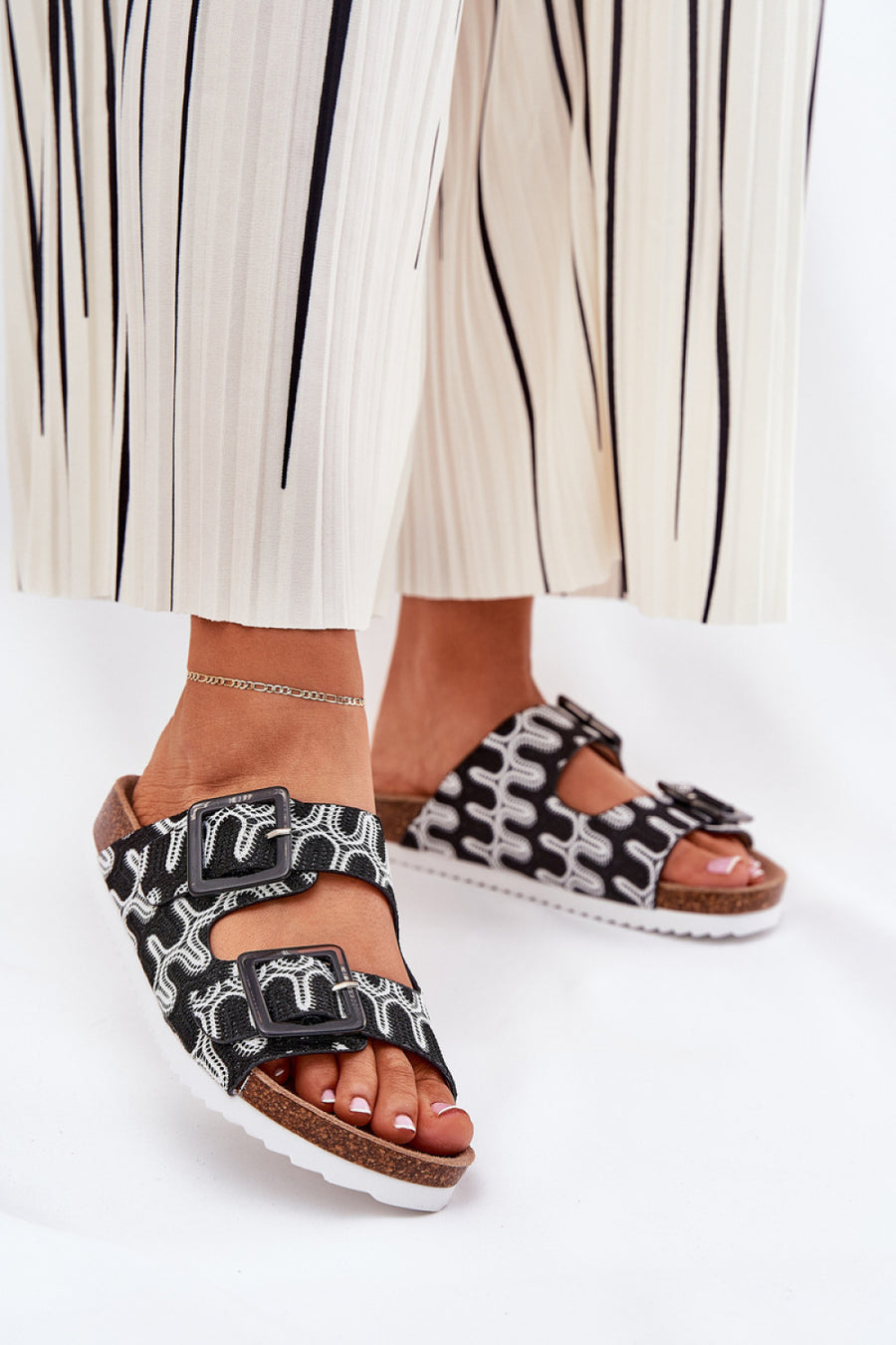 Step In Style Black Sequin Platform Flip Flops