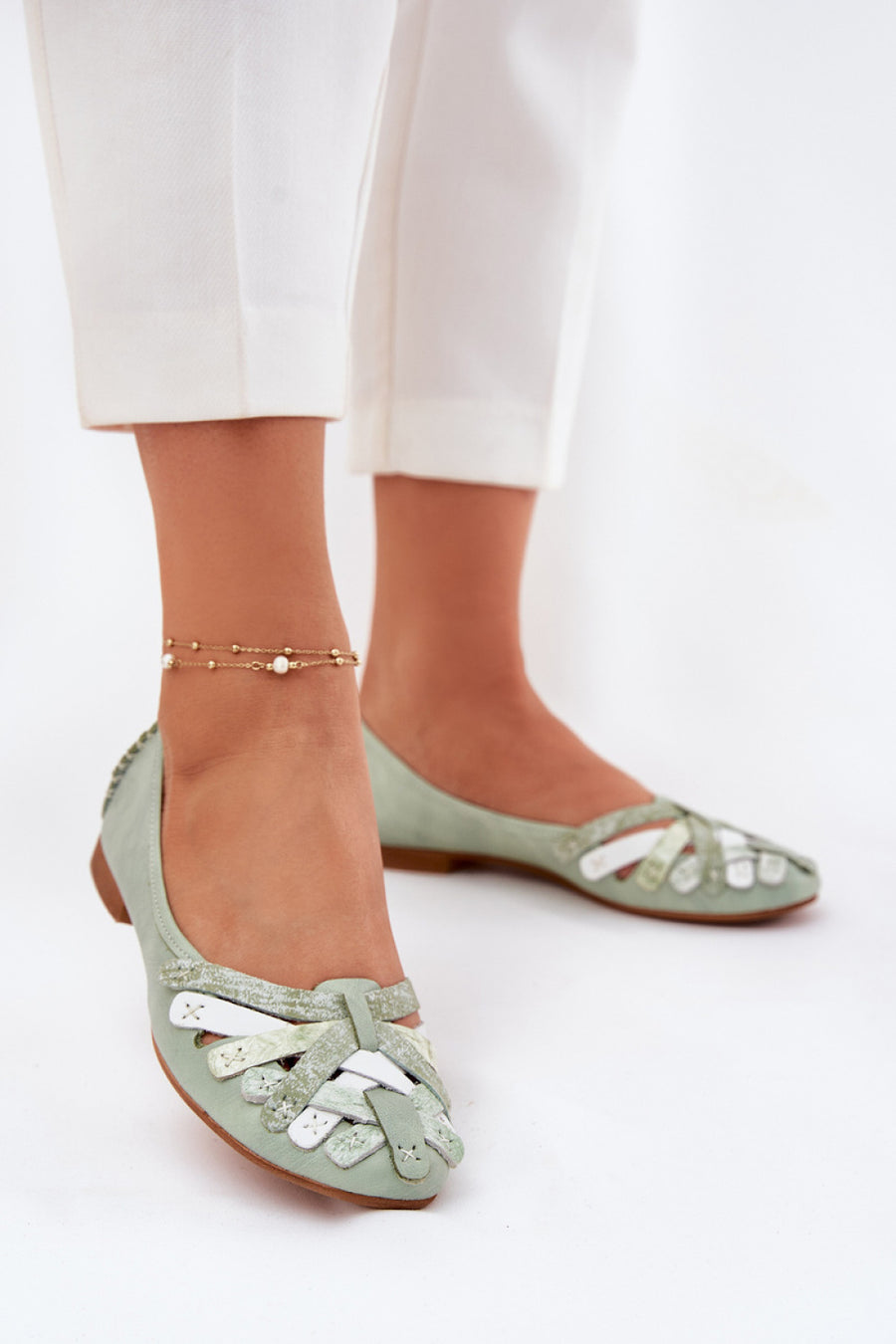 Step In Style Maciejka Mint Ballet Flats