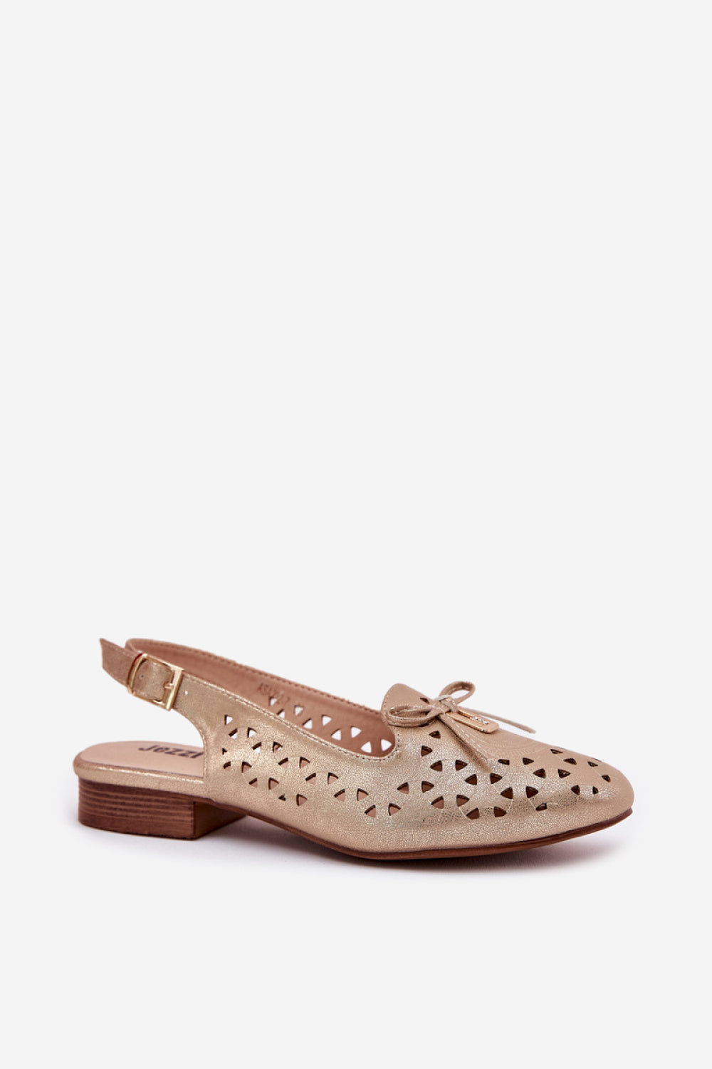 Step In Style Navinnia Gold Faux Suede Flat Ballet Flats - view 2