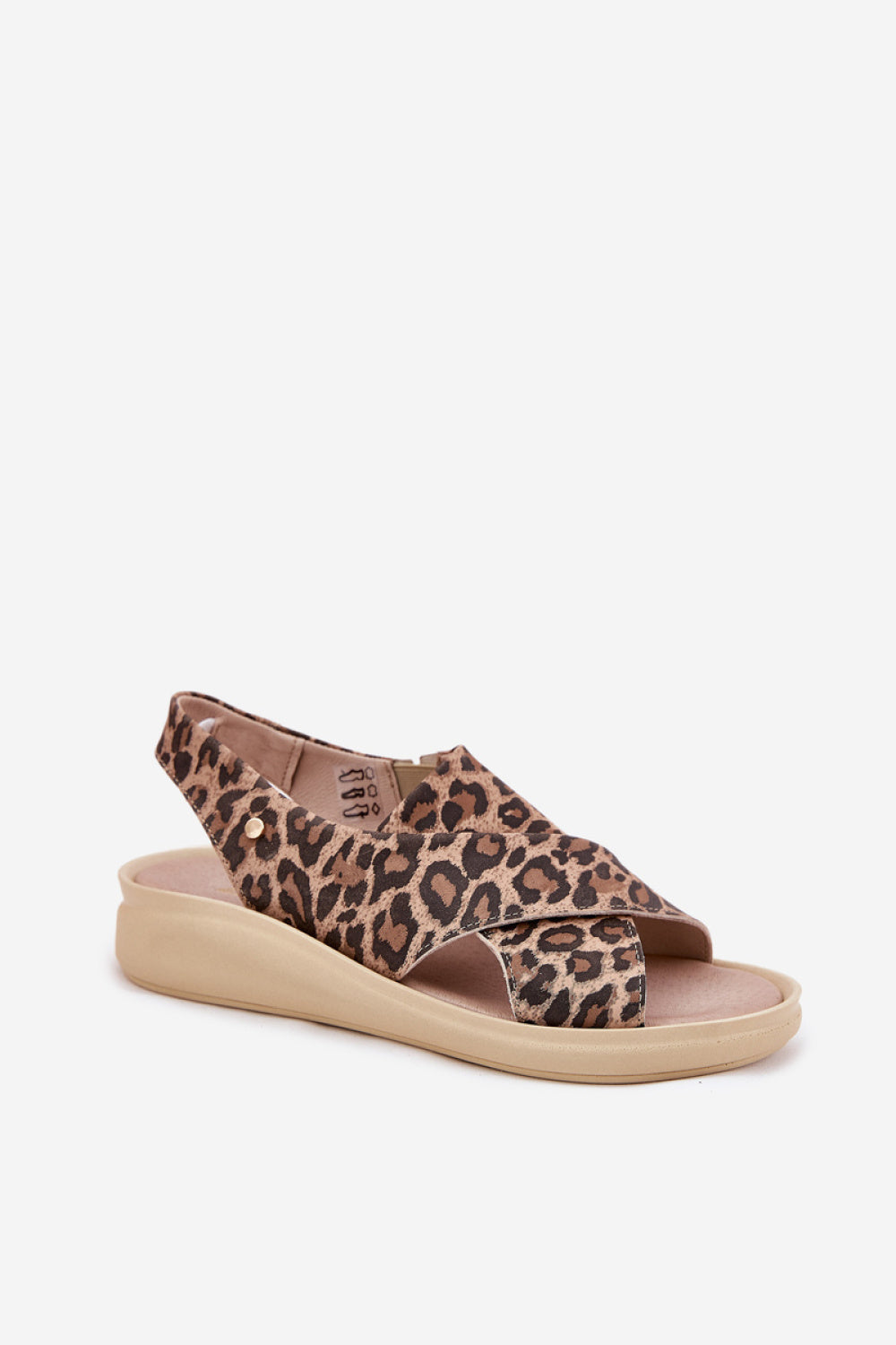 Step In Style Zazoo Brown Leather Platform Sandals - view 2