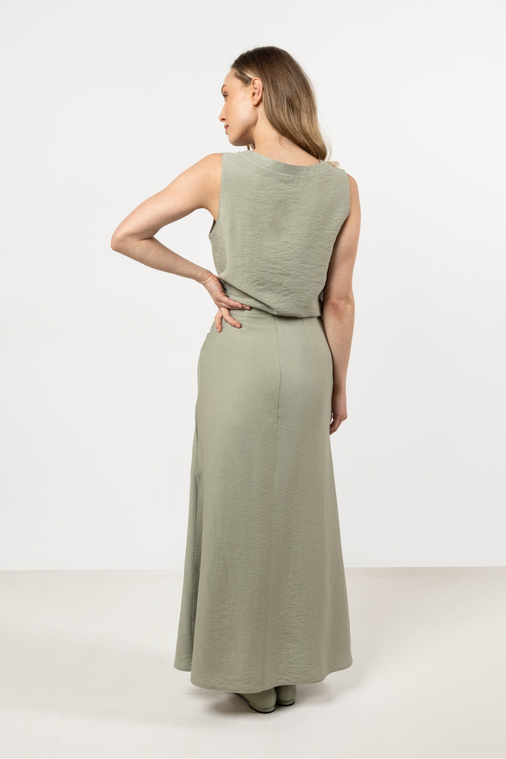 Awama Sage Bodycon Maxi Skirt - view 3