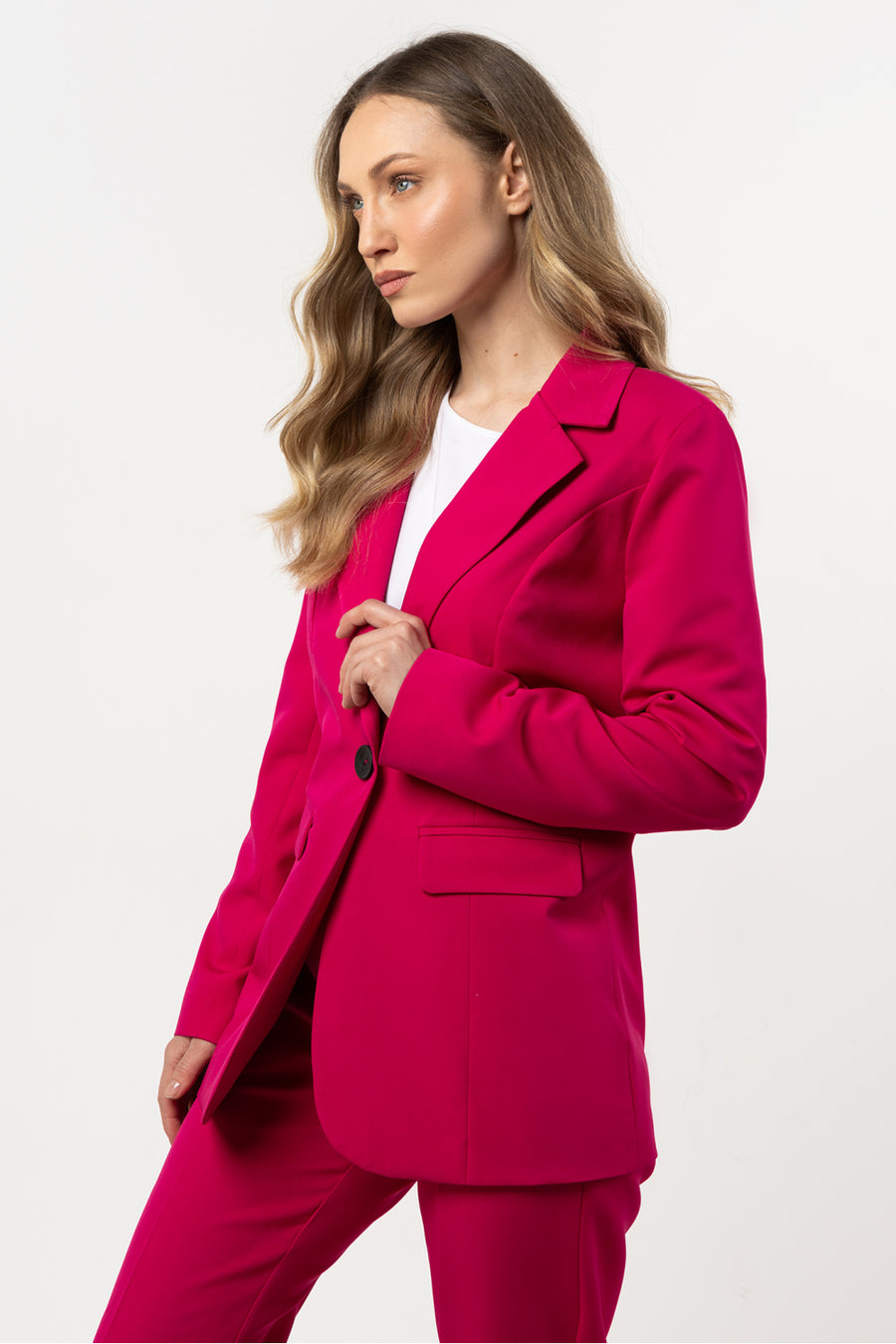 Awama Fuchsia Bodycon Jacket