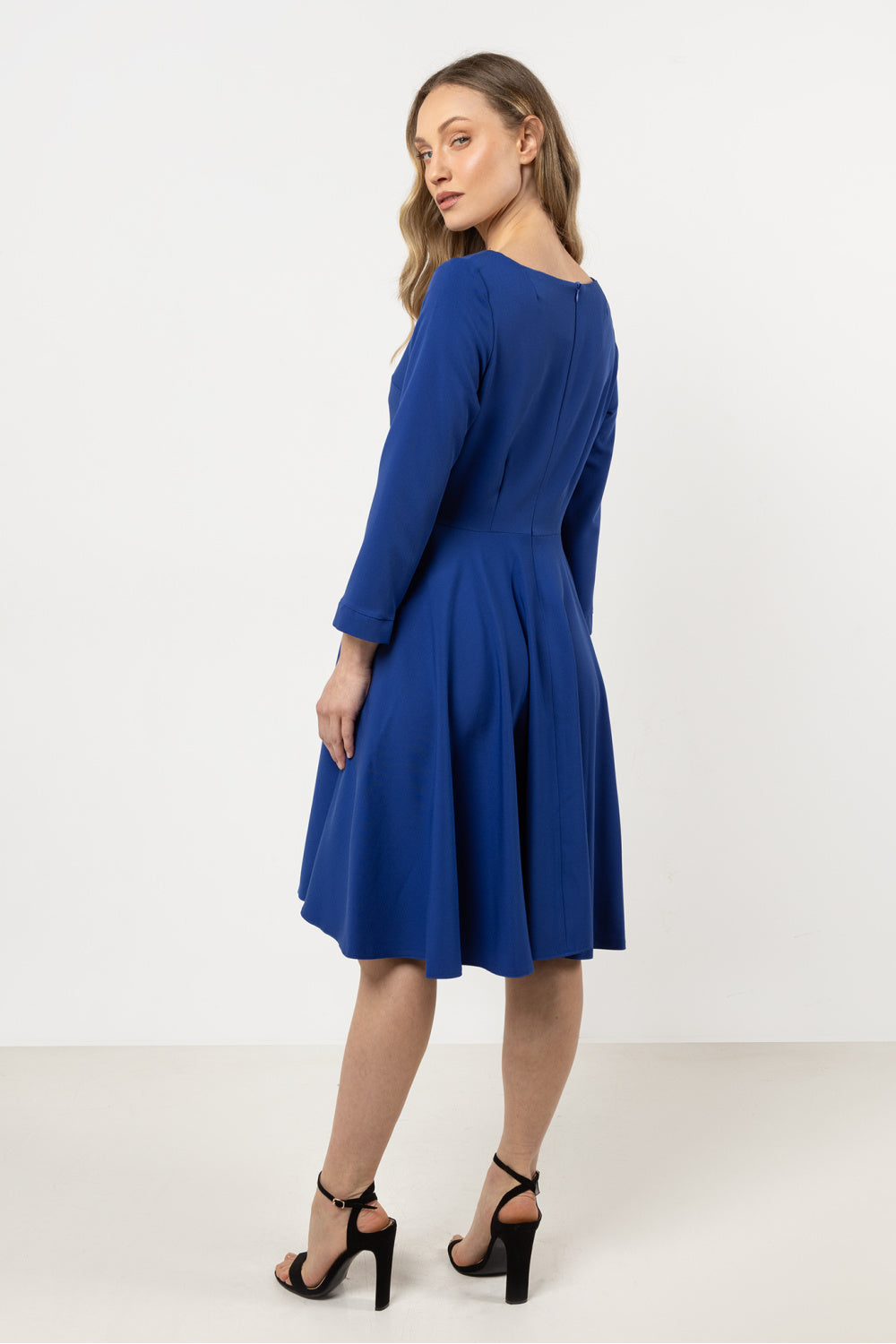 Awama Blue Flared Dress - view 3