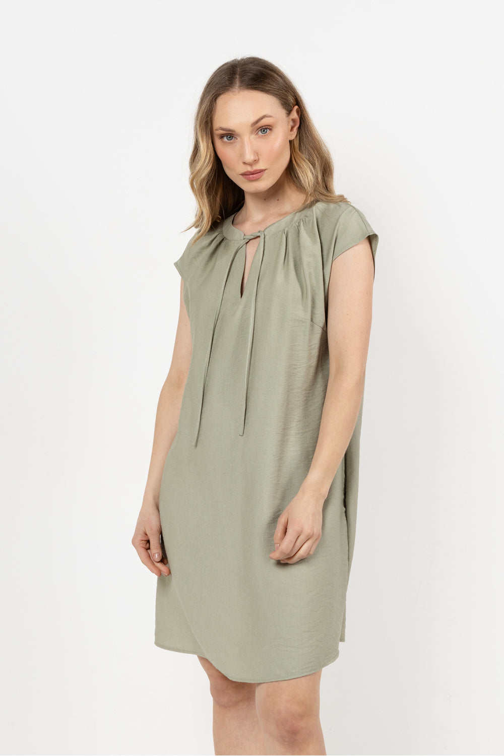 Awama Sage Collared Dress