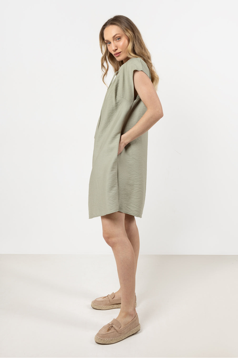 Awama Sage Collared Dress - view 2