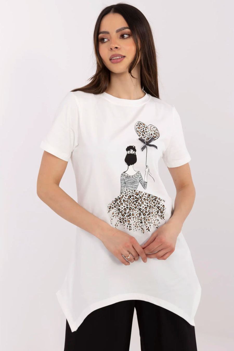 Factory Price Ecru Round Neck Short Sleeve Cotton Blouse