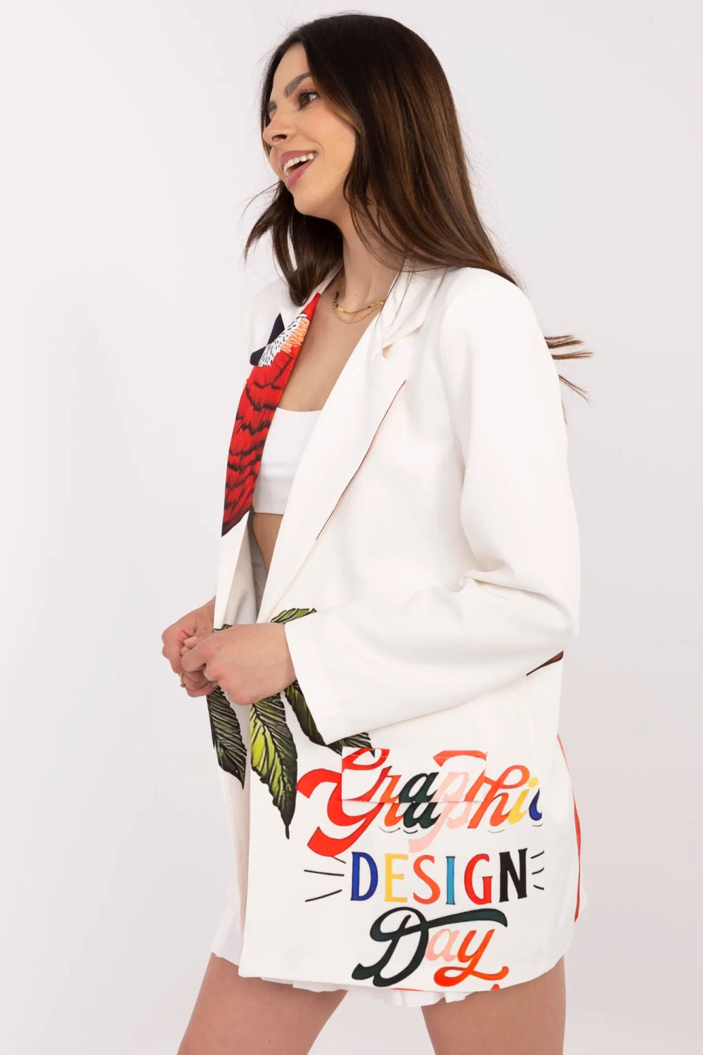 Italy Moda Ecru Long Sleeve Jacket - view 2