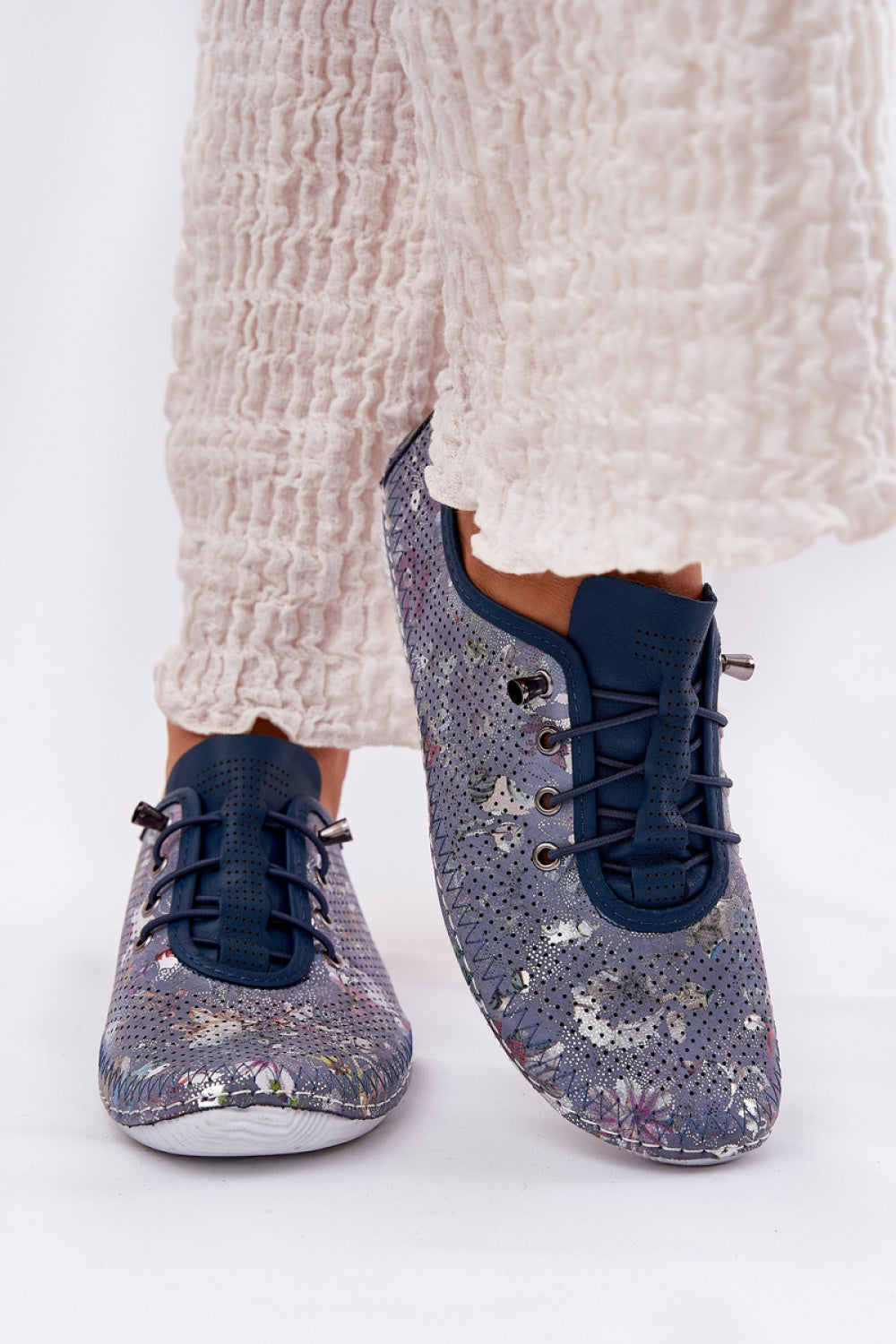 Step In Style Artiker Blue Lace Up Shoes