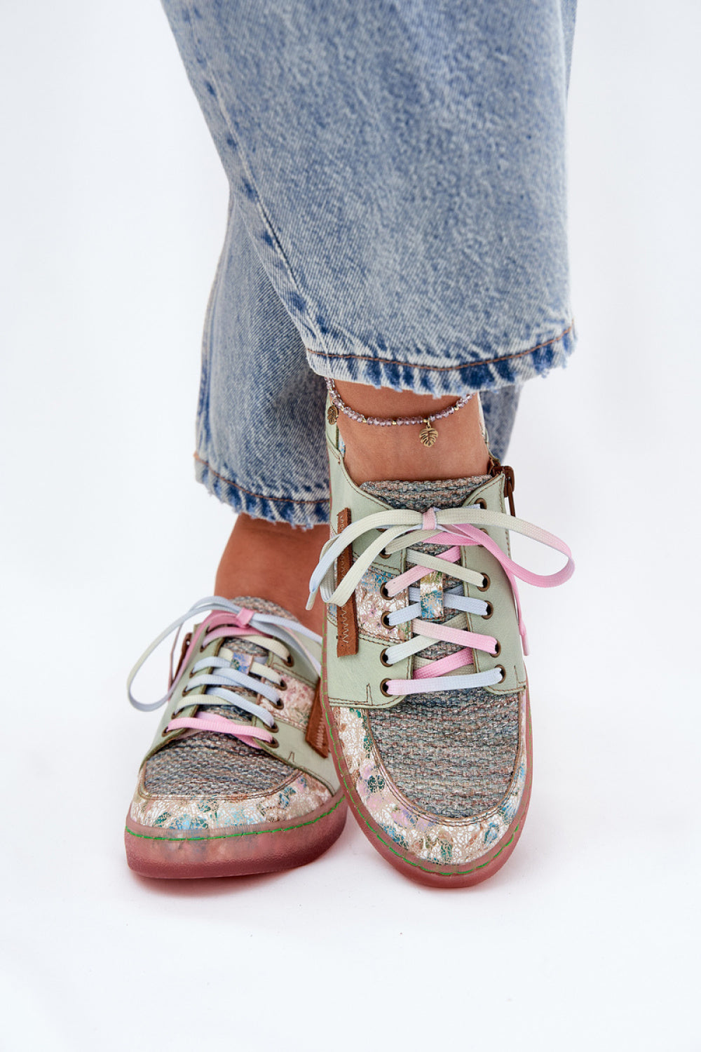 Step In Style Maciejka Light Green Leather Shoes - view 3