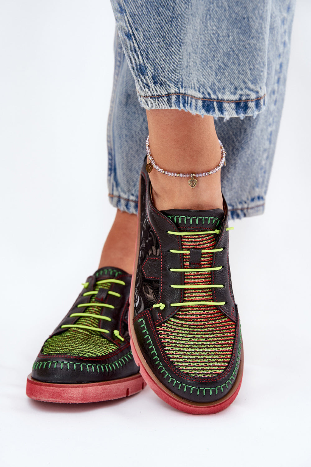 Step In Style Maciejka Black Leather Lace Up Shoes - view 3