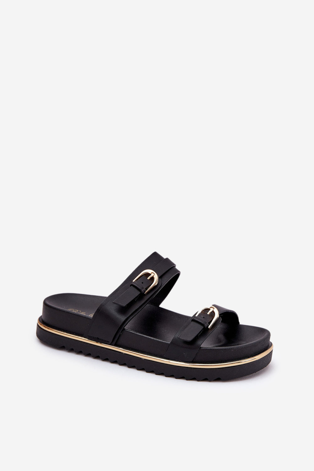 Step In Style Ziferte Black Platform Sandals - view 2