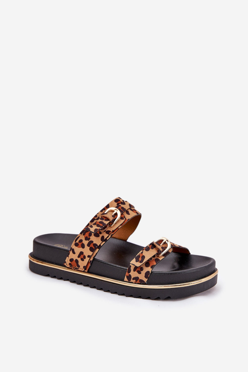 Step In Style Ziferte Leopard Print Platform Sandals - view 2