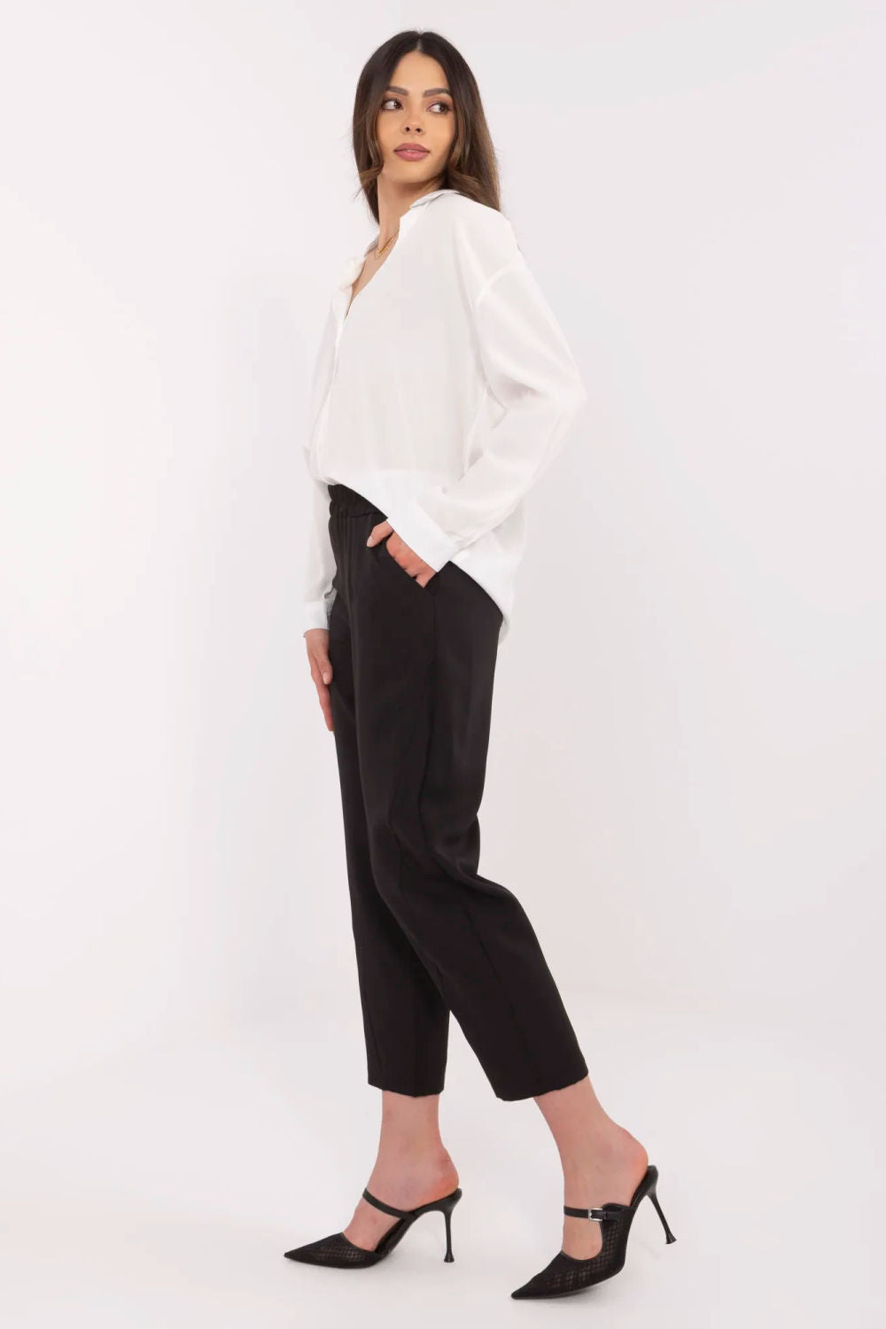 Och Bella Black High Waisted Trousers - view 2