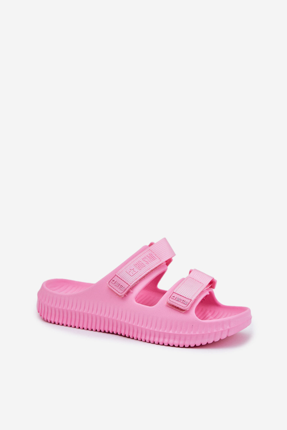 Step In Style Pink Flip Flops with Touch Fastening - view 2