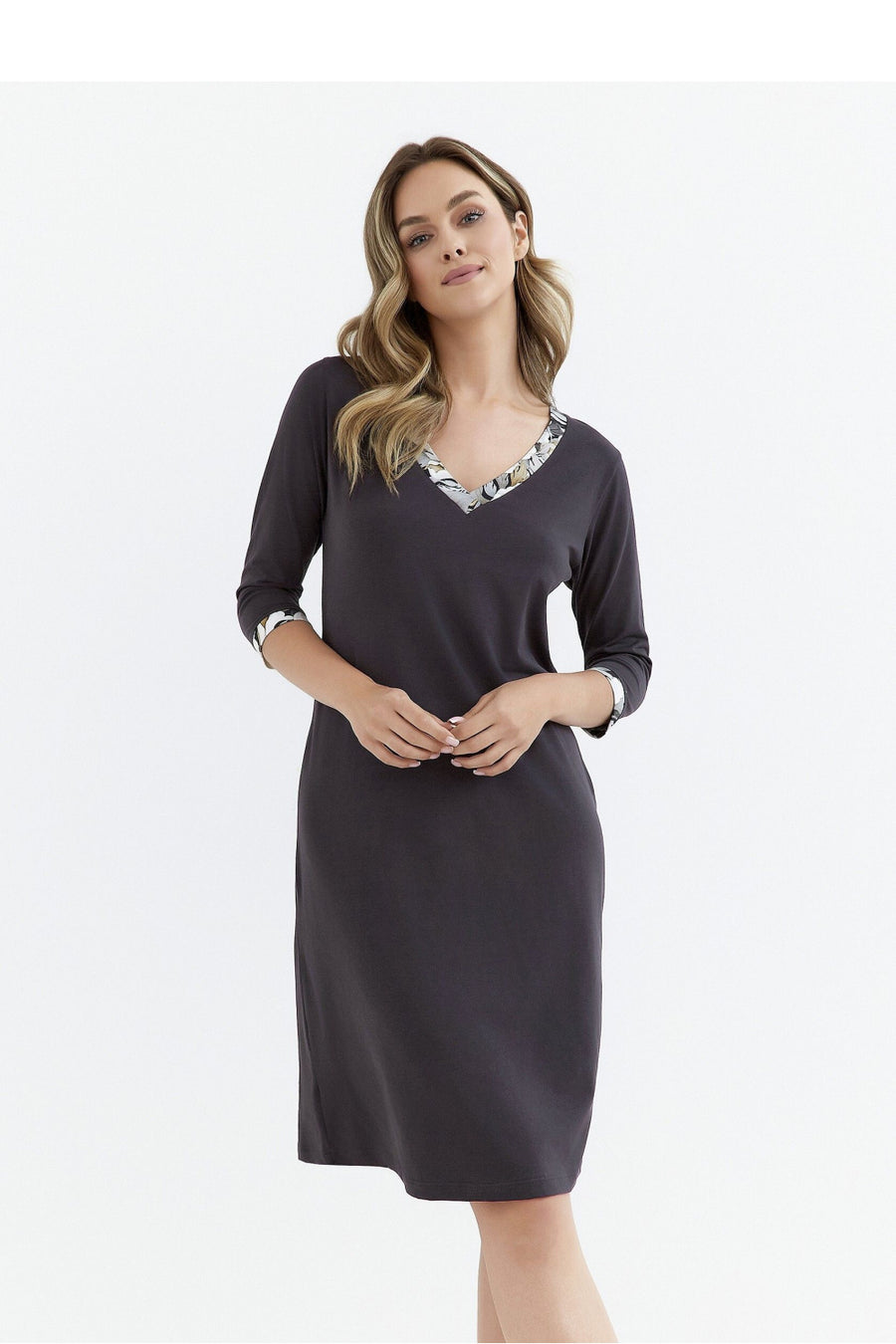 Cana Graphite Lace Nightdress
