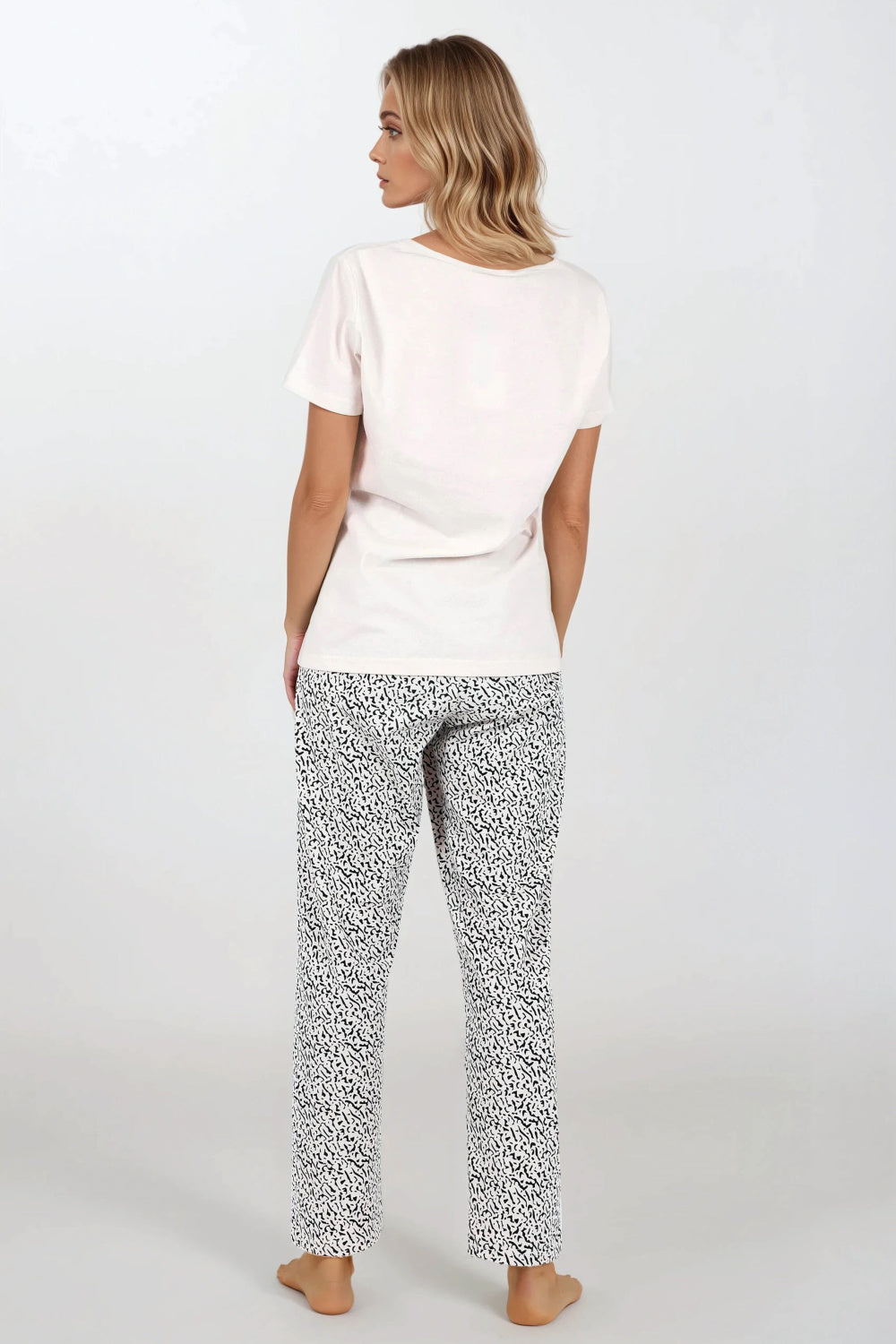 Momenti Per Me Impressive You Beige Printed Pyjamas - view 3