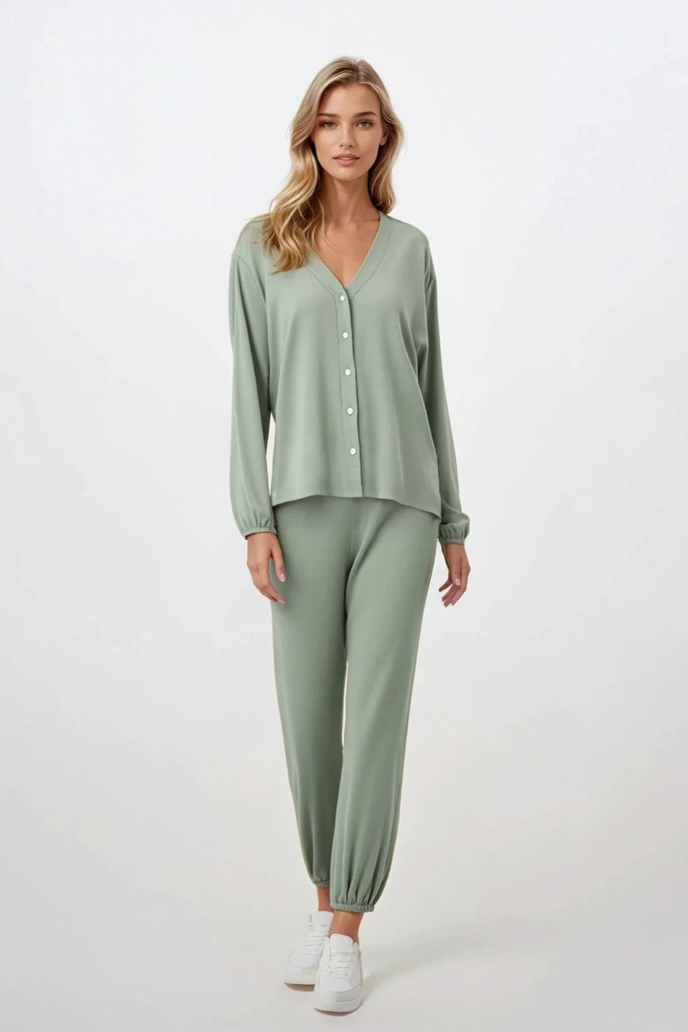 Momenti Per Me Pure Harmony Mint Long Sleeve Pyjamas