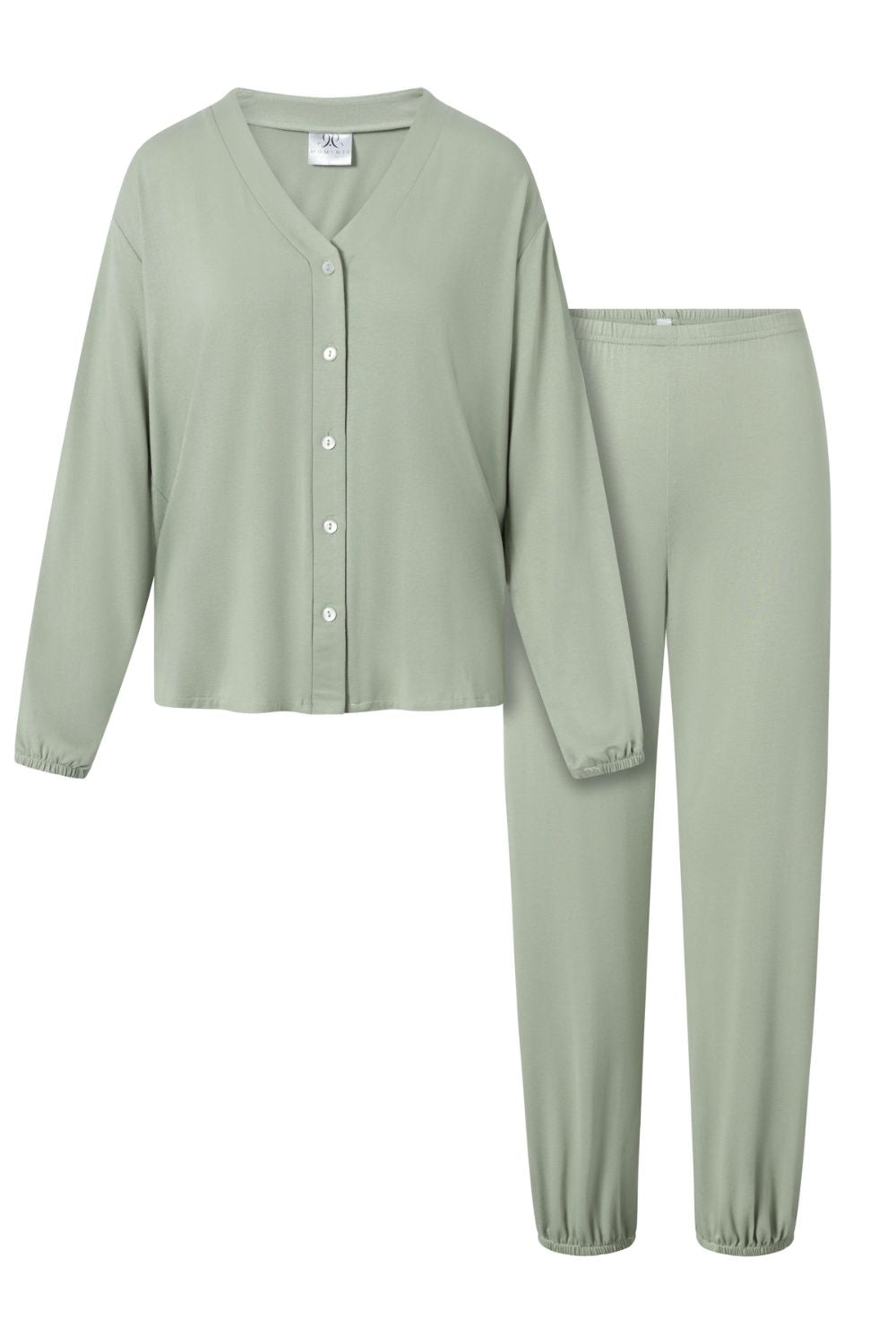 Momenti Per Me Pure Harmony Mint Long Sleeve Pyjamas - view 2