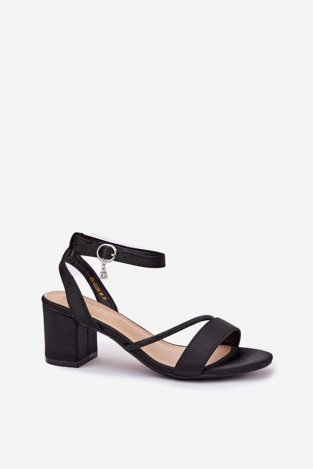 Step In Style Vinceza Black Block Heel Heeled Sandals - view 2