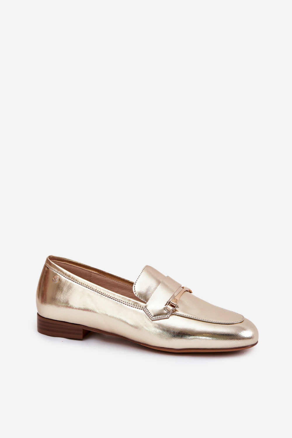 Step In Style Maciejka Gold Leather Moccasins - view 2