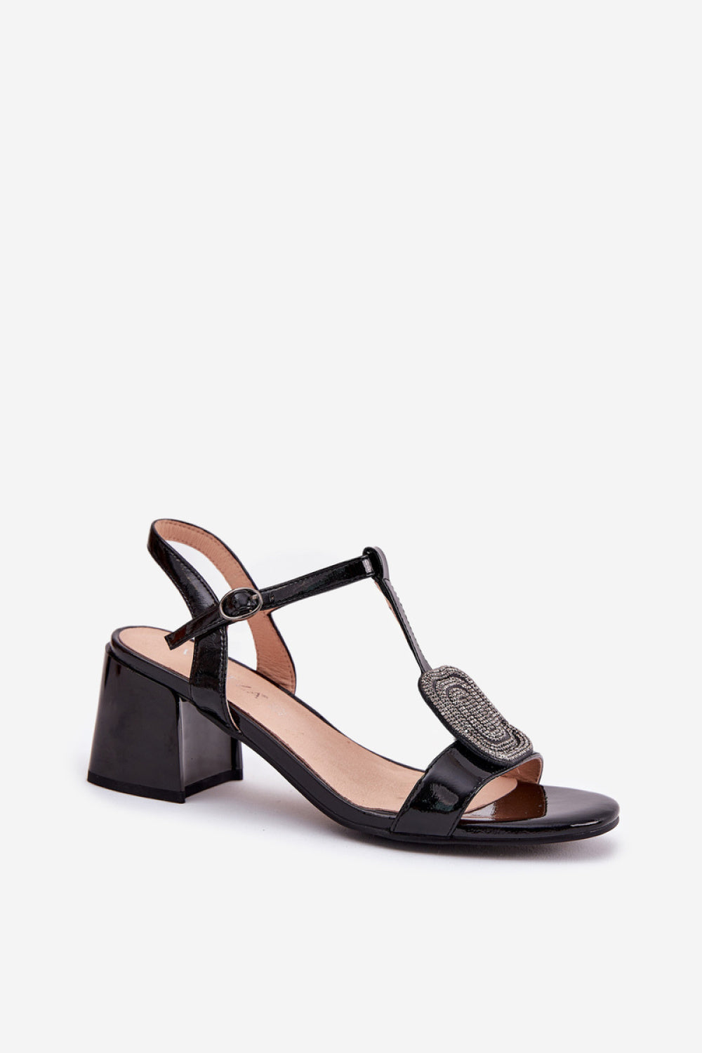 Step In Style Vinceza Black Heeled Sandals - view 2