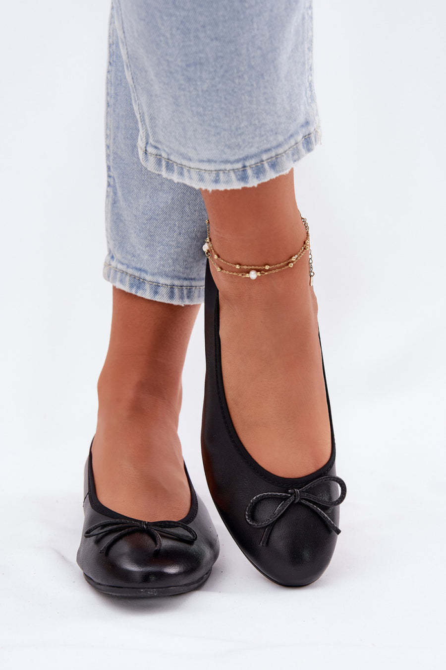 Step In Style Maciejka Black Flat Ballet Flats