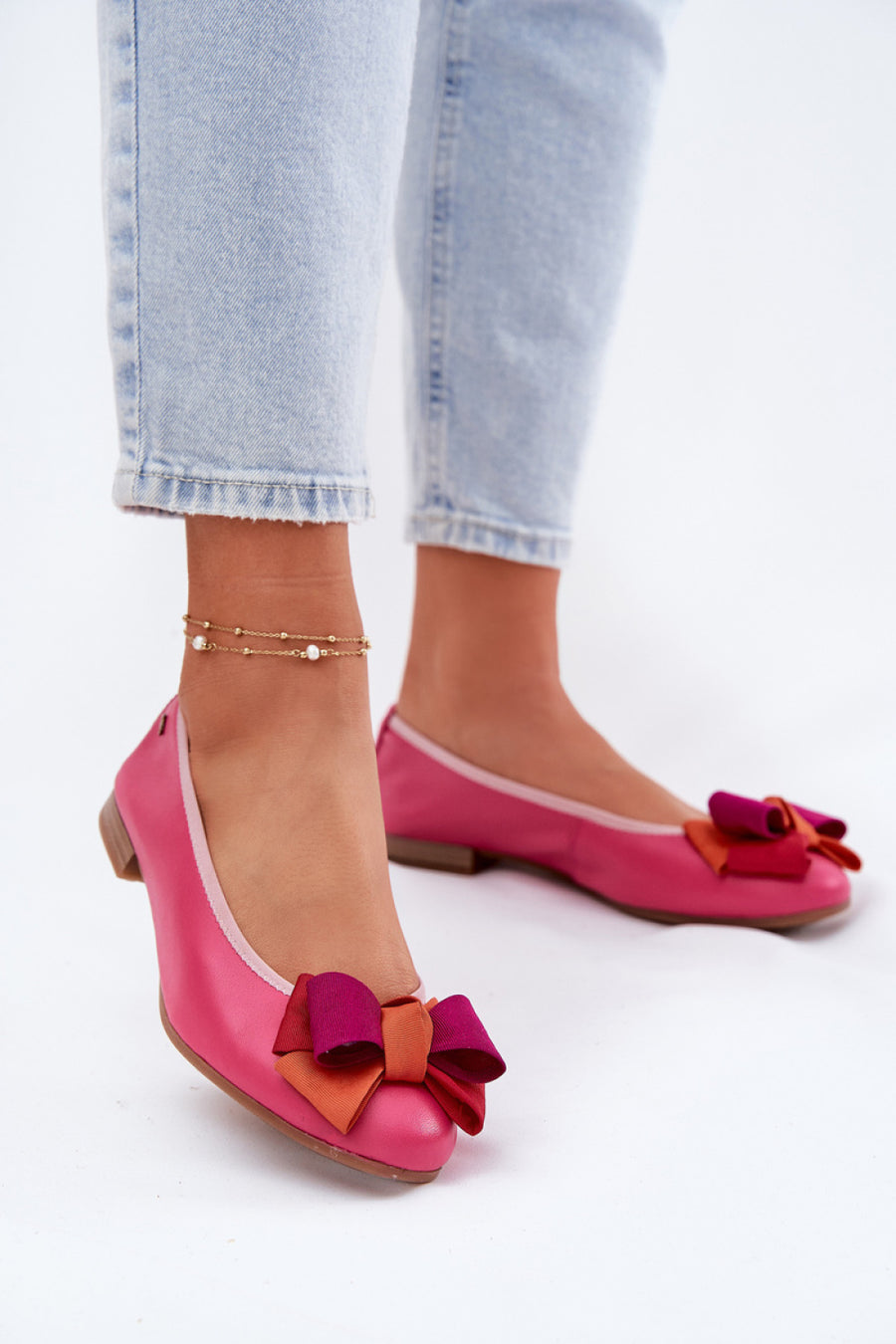 Step In Style Maciejka Fuchsia Flat Ballet Flats