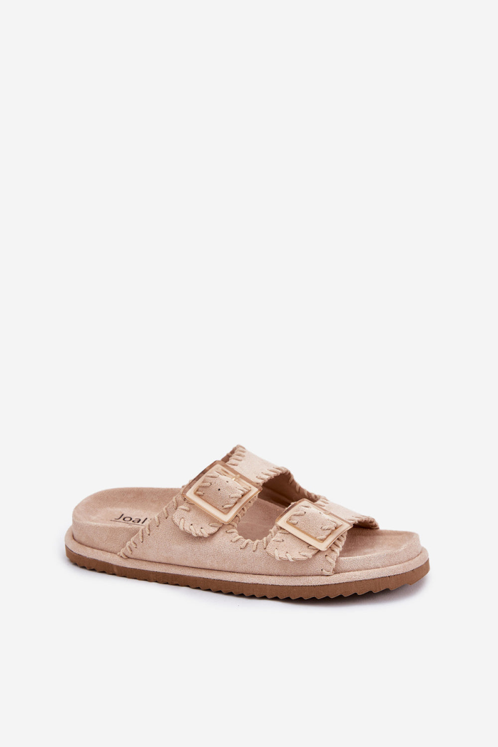 Step In Style Visley Beige Suede Flip Flops - view 2