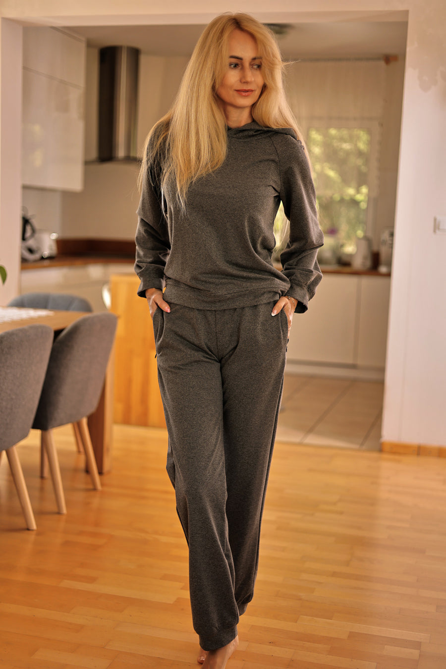 Mirale Brav Grey Cotton Co-Ord Set