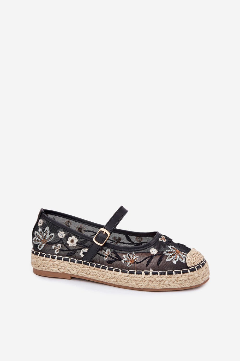 Step In Style Laxisa Black Mesh Platform Espadrilles - view 2