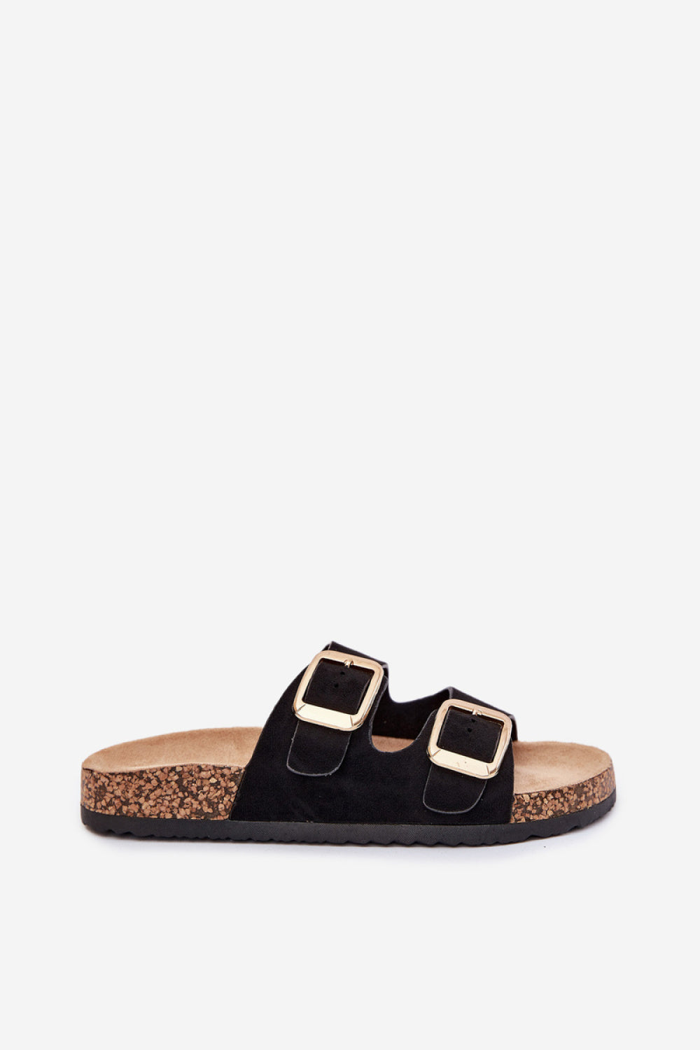 Step In Style Vorella Black Faux Suede Flip Flops - view 2