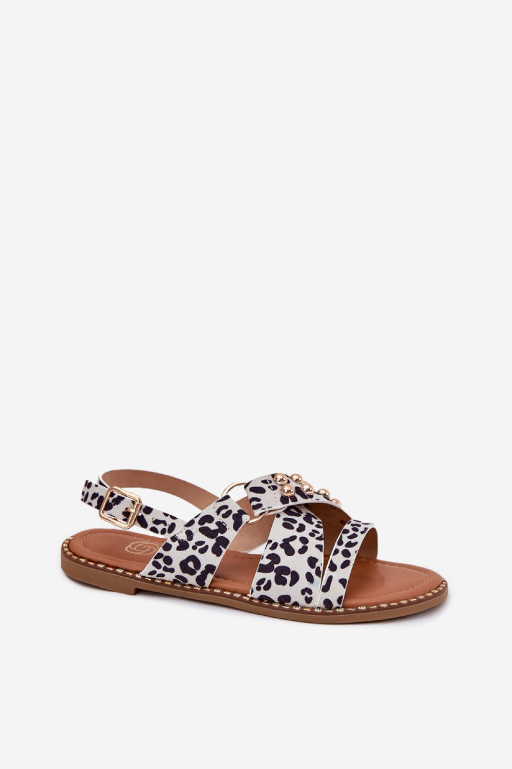 Step In Style Zanira Black Faux Suede Flat Sandals - view 2