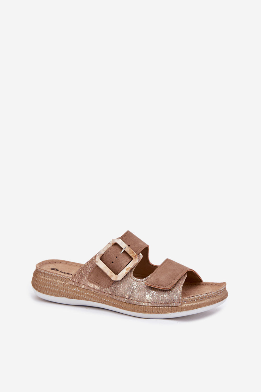 Step In Style Inblu Brown Faux Leather Warm Lined Flip Flops - view 2