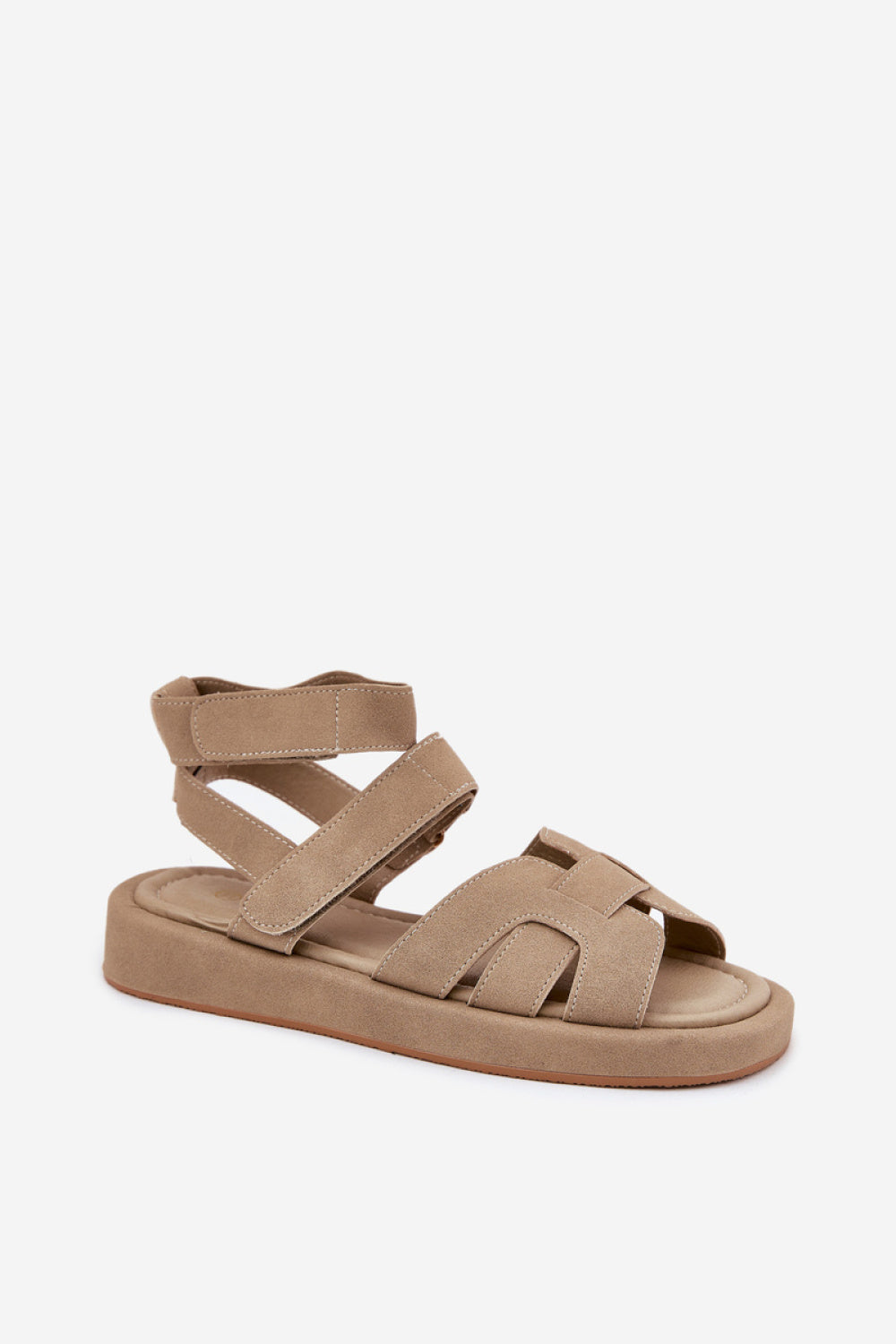 Step In Style Uvissa Khaki Platform Sandals - view 2