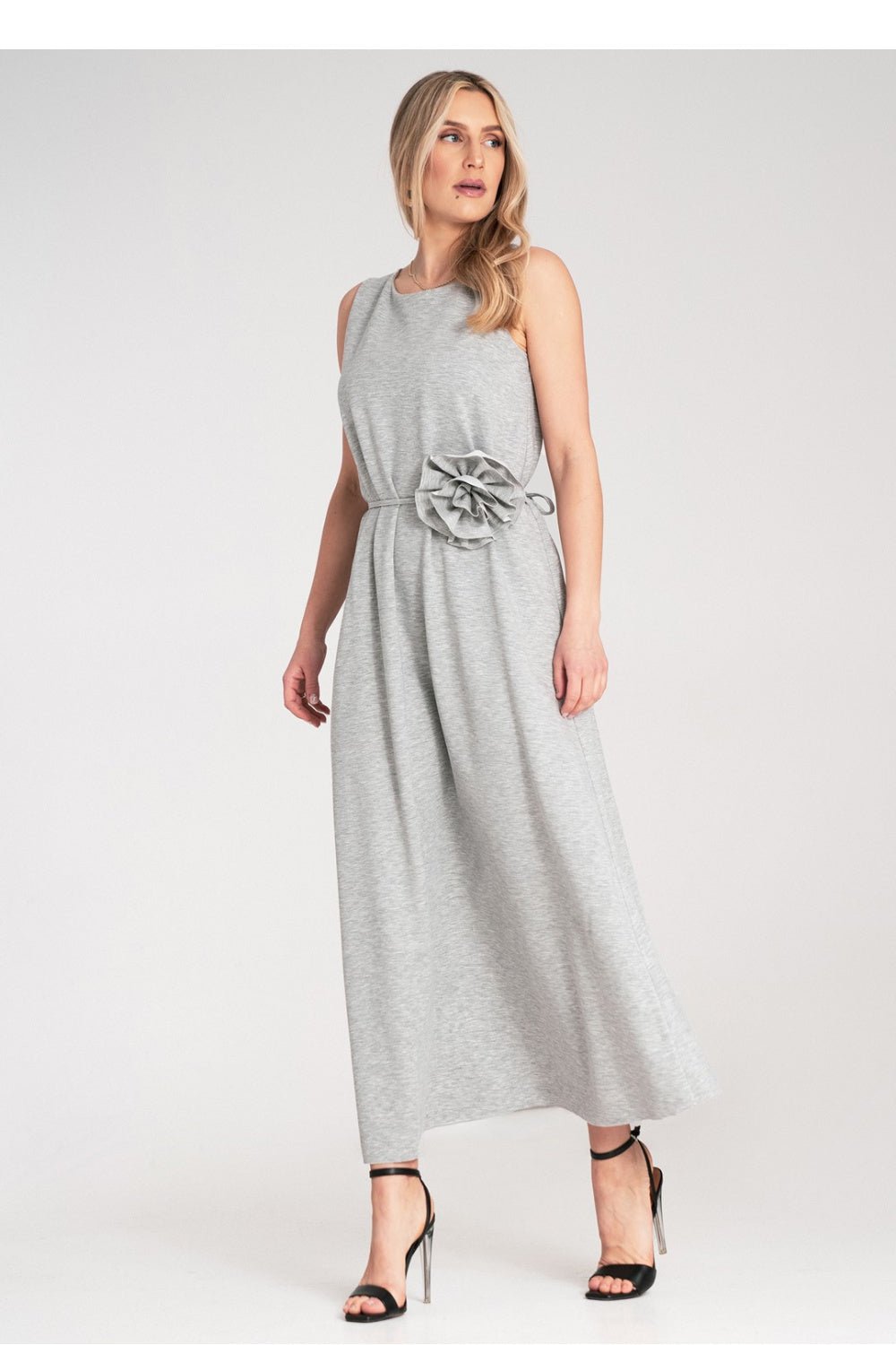 Figl Grey Maxi Flared Dress - view 2