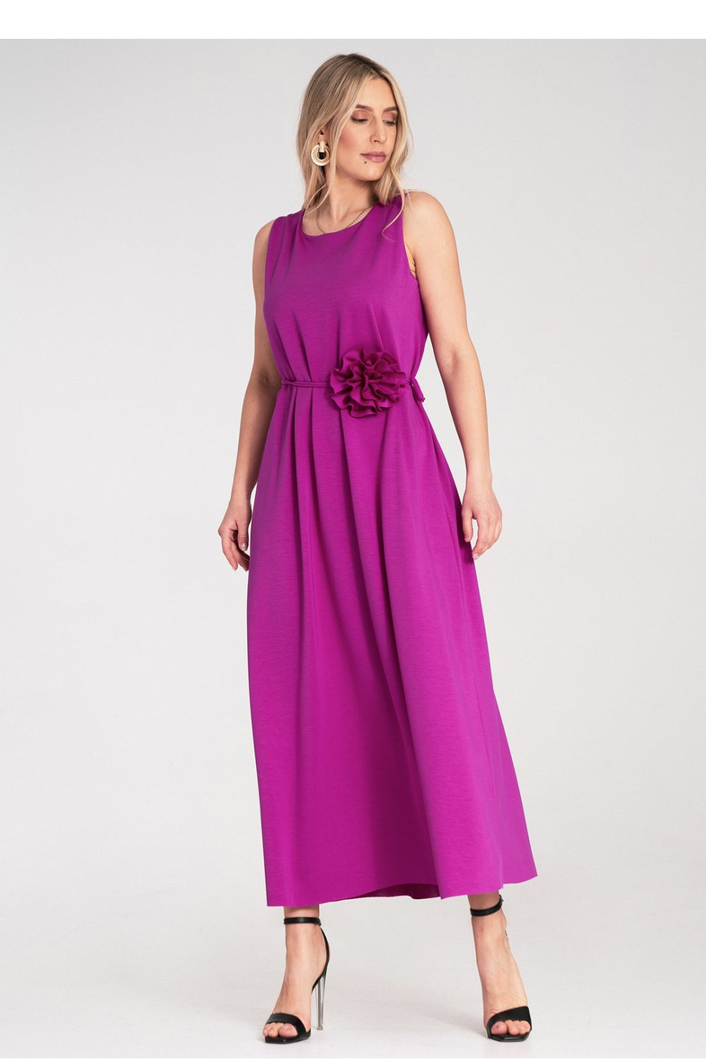Figl Fuchsia Maxi Knitted Dress - view 2