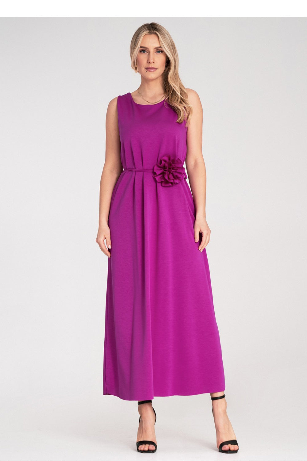 Figl Fuchsia Maxi Knitted Dress - view 4