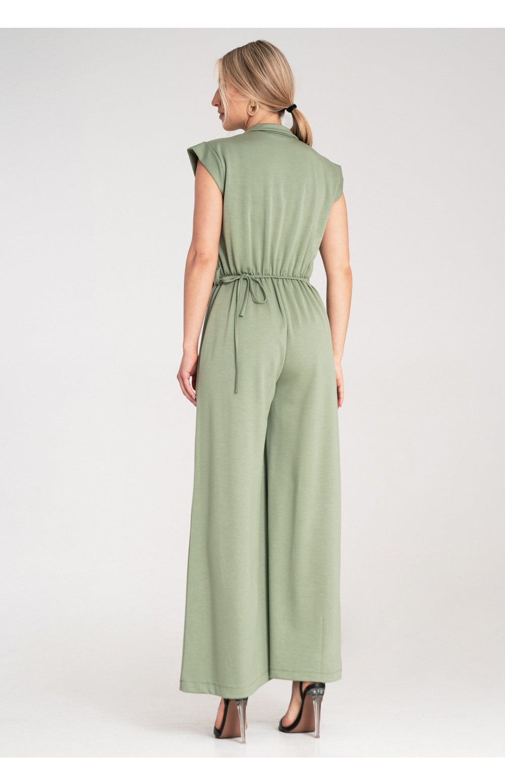 Figl Green Collared Jumpsuit - view 3