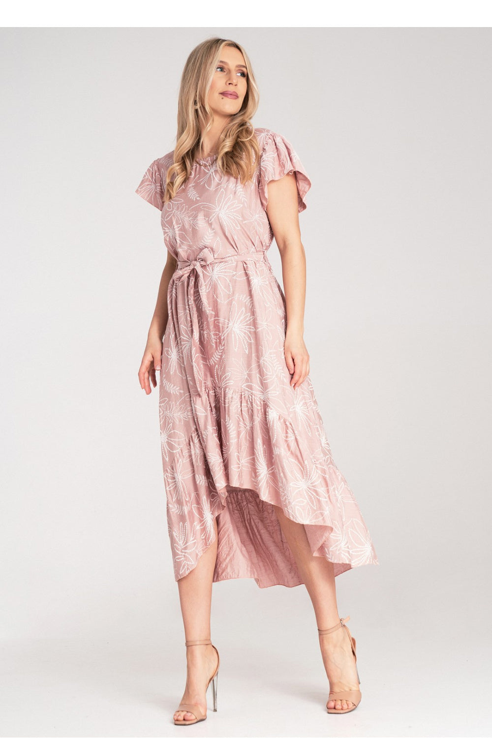 Figl Pink Midi Floral Dress - view 2