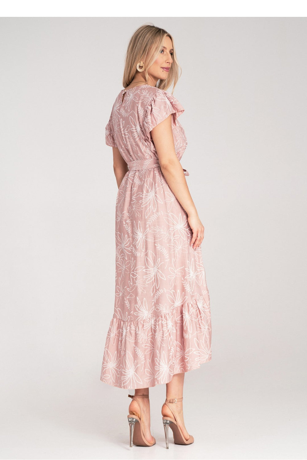 Figl Pink Midi Floral Dress - view 3