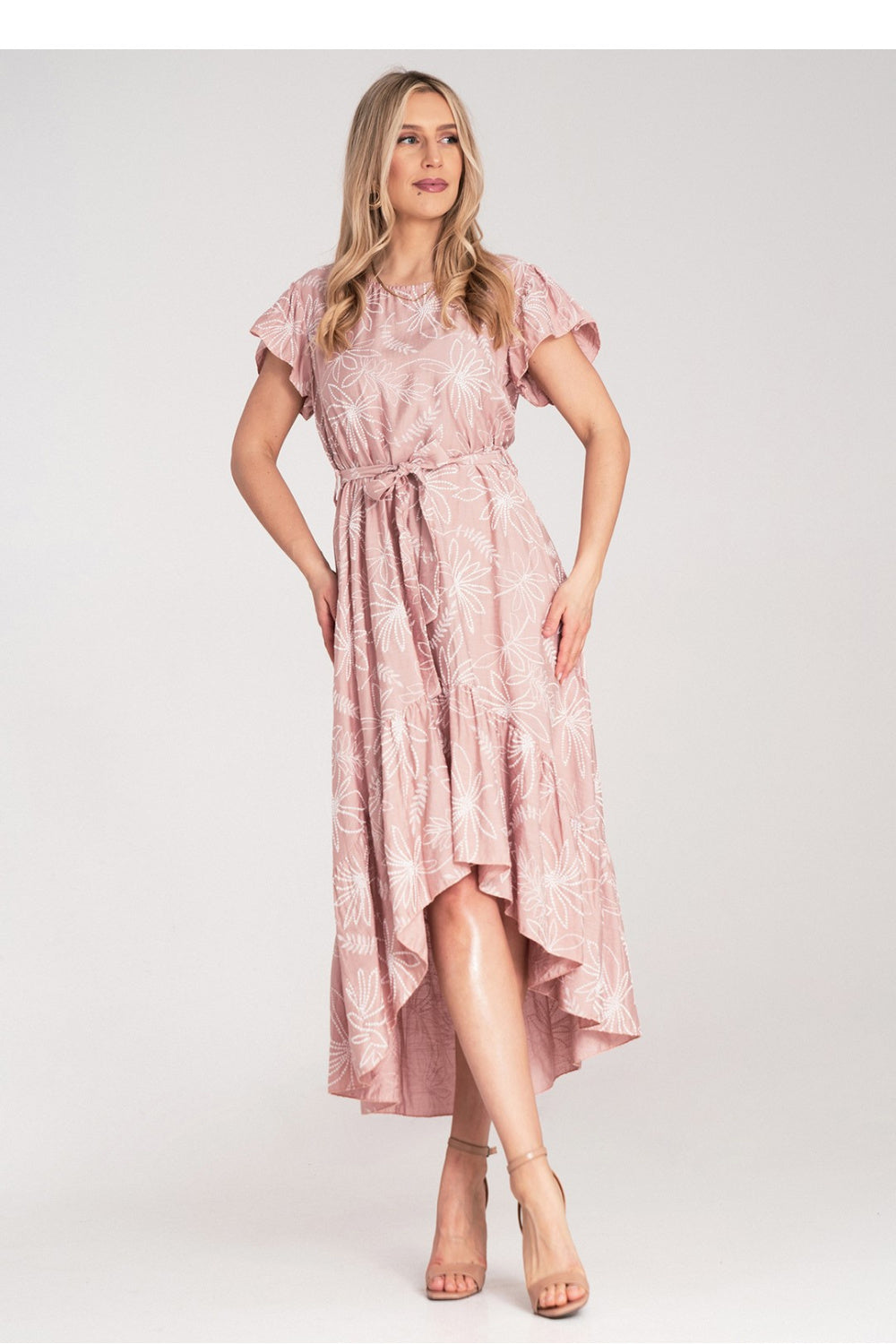 Figl Pink Midi Floral Dress - view 4