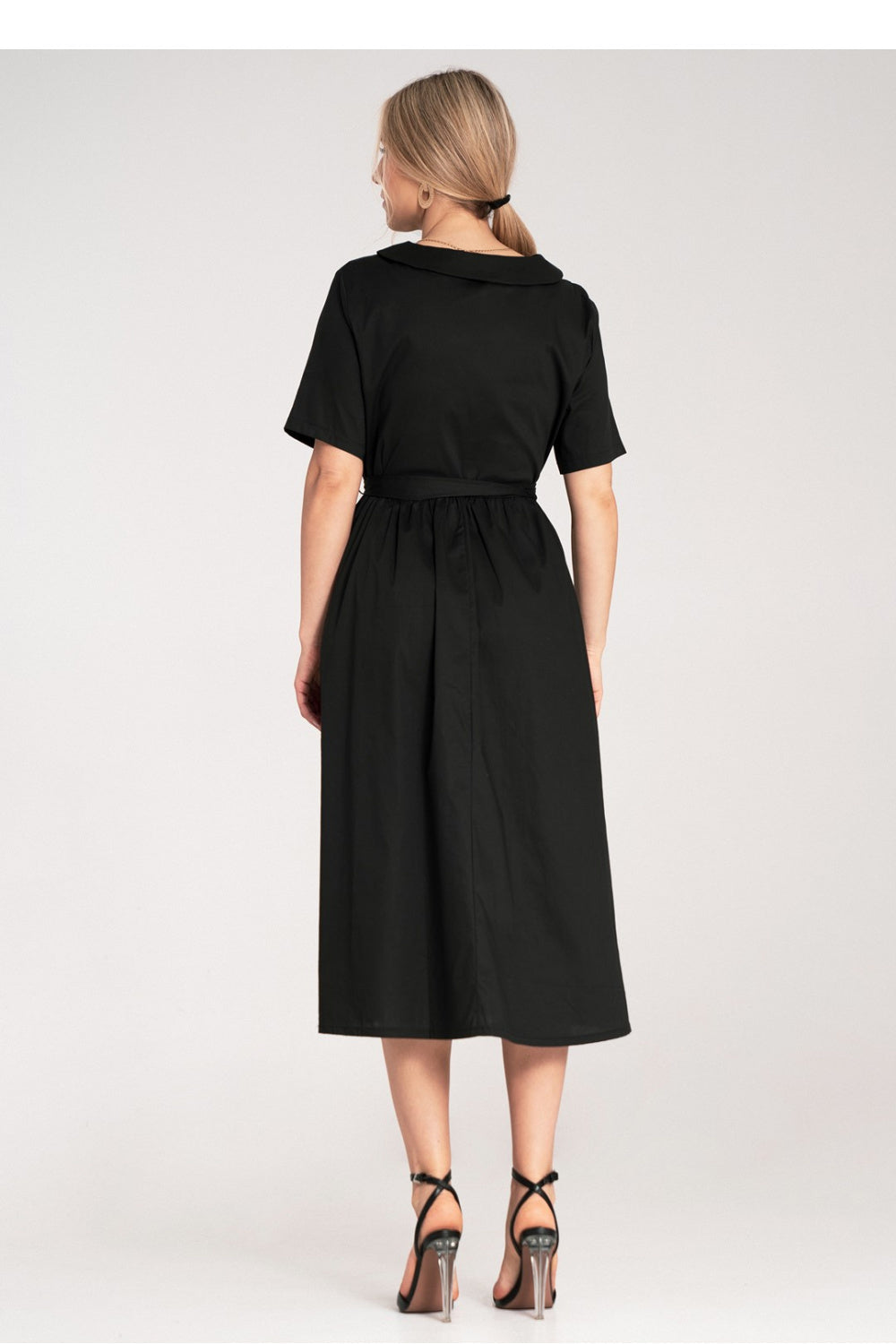 Figl Black Midi A-Line Dress - view 3